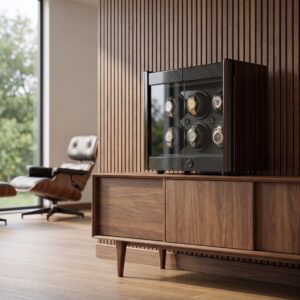 Orbita Avanti 6 Macassar watch winder lifestyle view