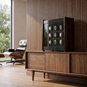 Orbita Avanti 9 Macassar watch winder lifestyle view