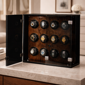 Orbita Milano 12 watch winder in Walnut finish