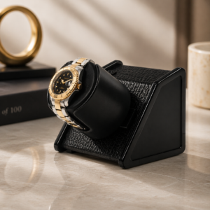 Sparta 1 Open Leatherette watch winder — open module detail